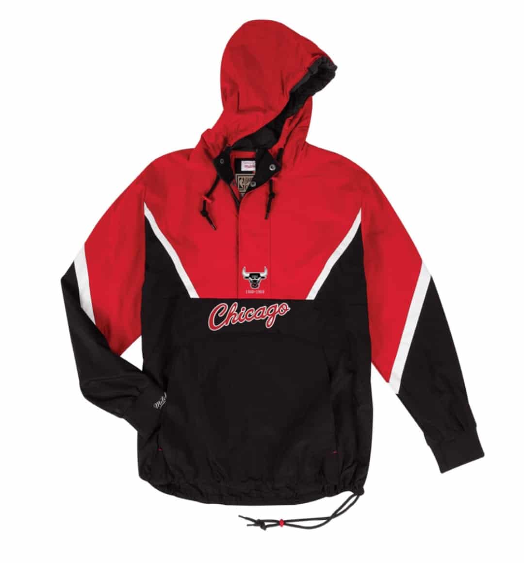 Mitchell & Ness Half Zip Anorak NBA Chicago Bulls Jacket