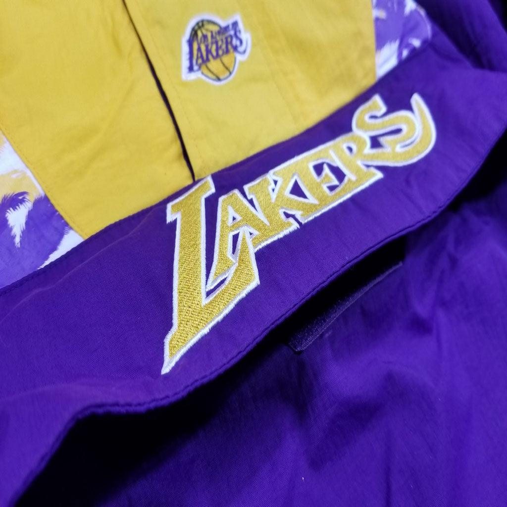 Mitchell & Ness Half Zip Anorak NBA Los Angeles Lakers Windbeaker Jacket