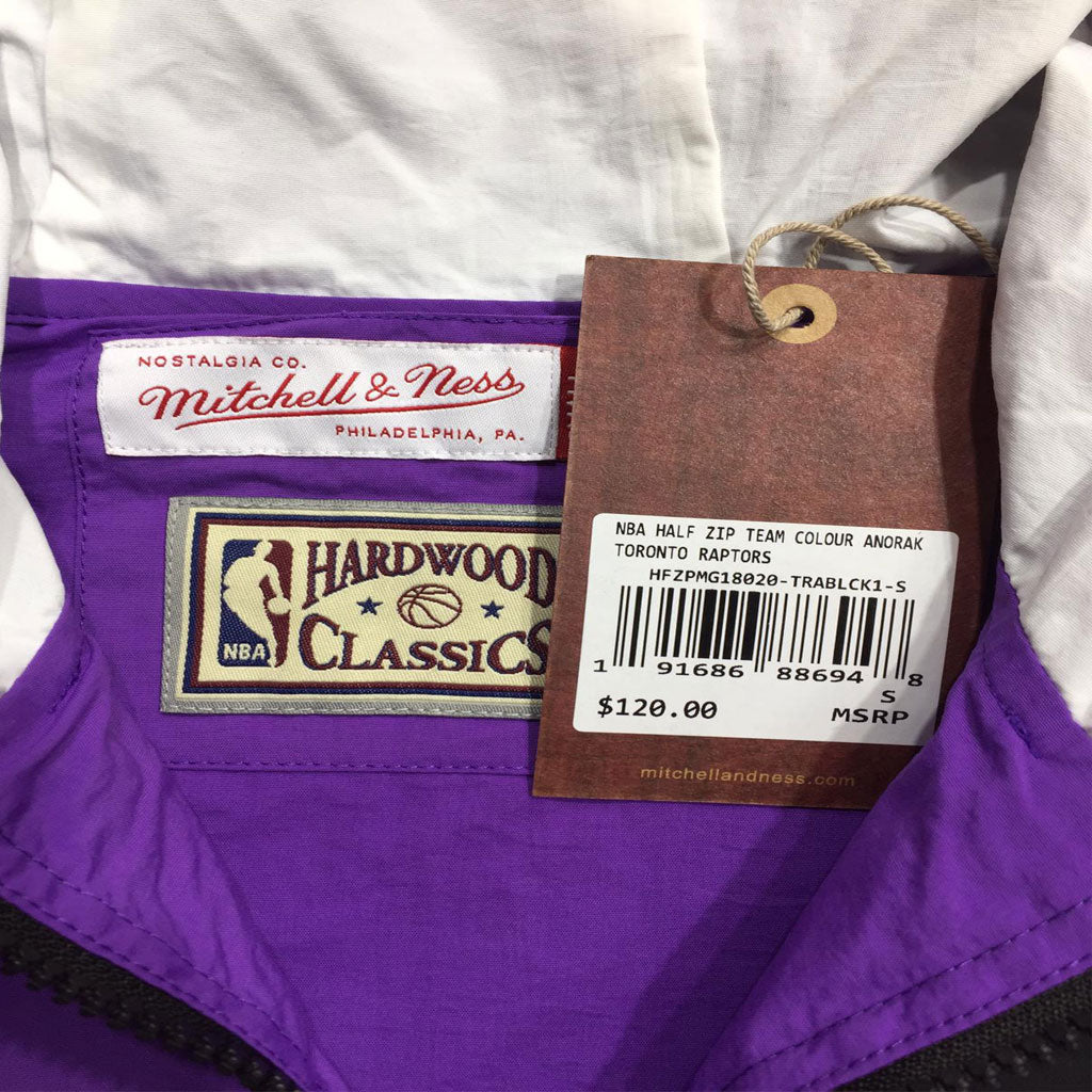 Mitchell & Ness Half Zip Anorak NBA Toronto Raptors Windbeaker Jacket