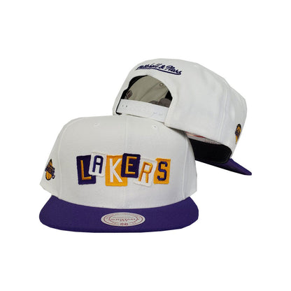Mitchell & Ness Los Angeles Lakers Patch Work Snapback Hat
