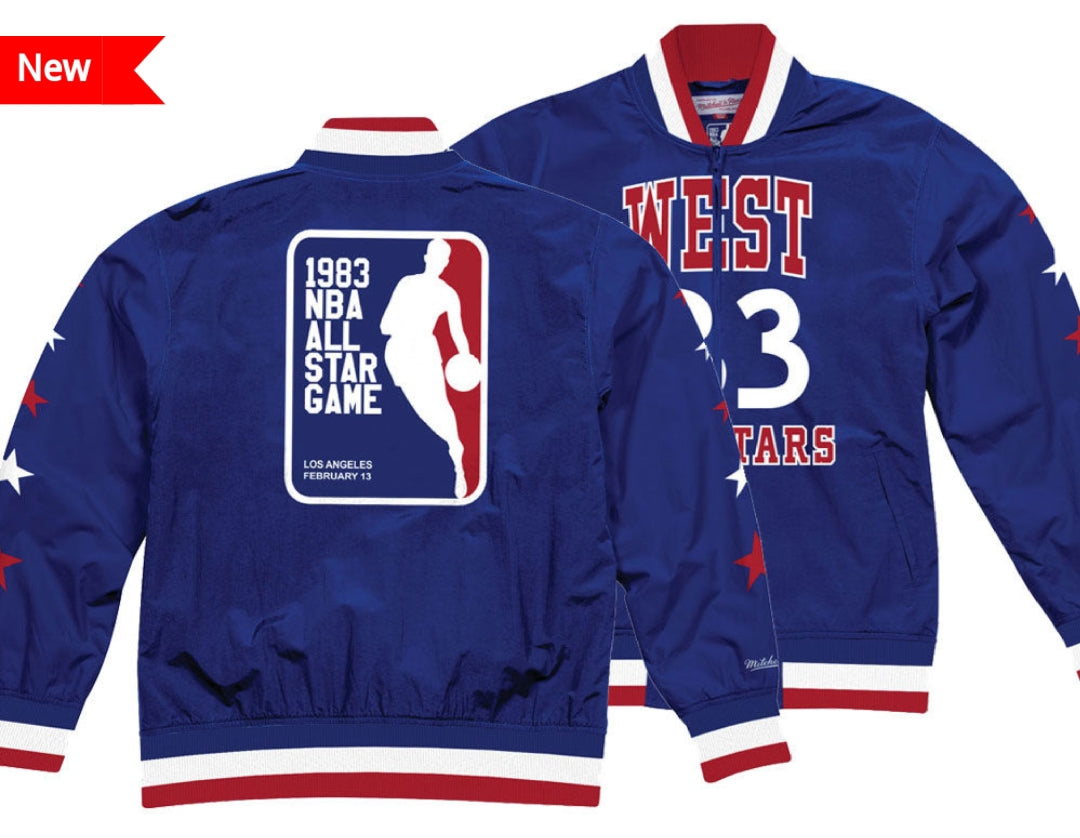 Mitchell & Ness Men's NBA All Star West 1983 Team History Warm up Jacket
