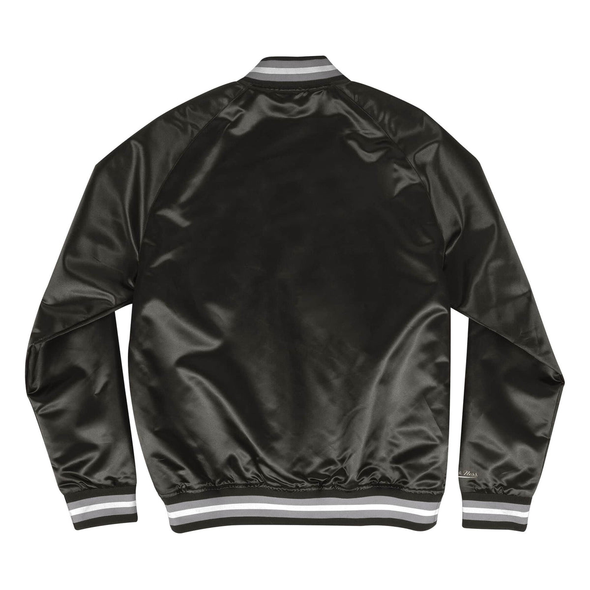 Mitchell & Ness Oakland Raiders Black Satin Light Jacket