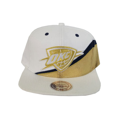 Mitchell & Ness Oklahoma City Thunder OKC White - Gold Snapback