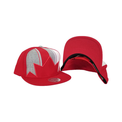 Mitchell & Ness Red Toronto Leaf Snapback Hat