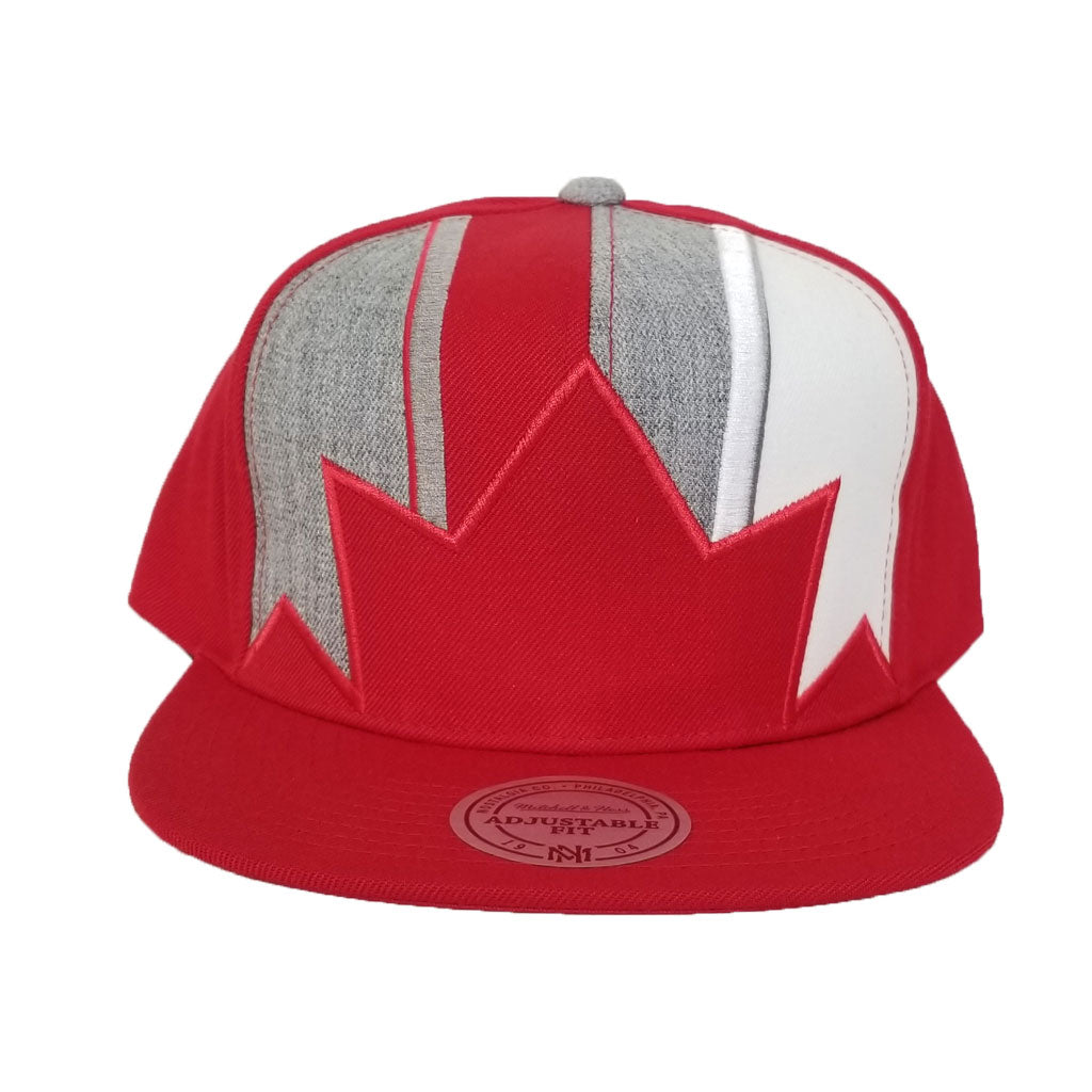 Mitchell & Ness Red Toronto Leaf Snapback Hat