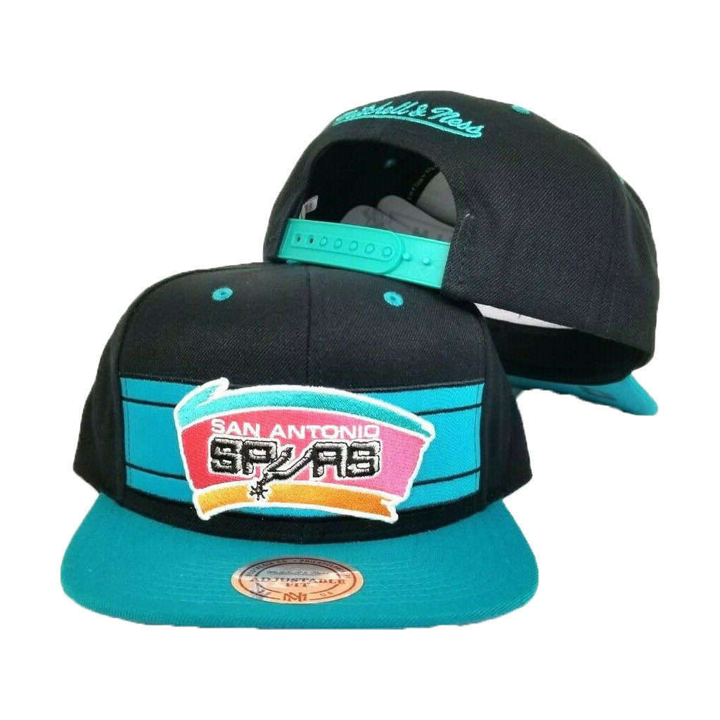 Mitchell & Ness San Antonio Spurs Teal / Black Adjustable snapback Hat