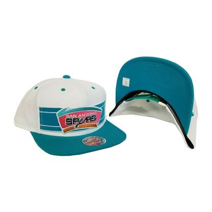 Mitchell & Ness  San Antonio Spurs Teal / White Adjustable snapback Hat