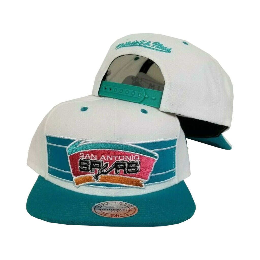 Mitchell & Ness  San Antonio Spurs Teal / White Adjustable snapback Hat