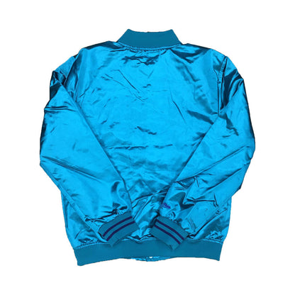 Mitchell & Ness Scrip Charlotte Hornets Teal Satin Varsity Light Jacket