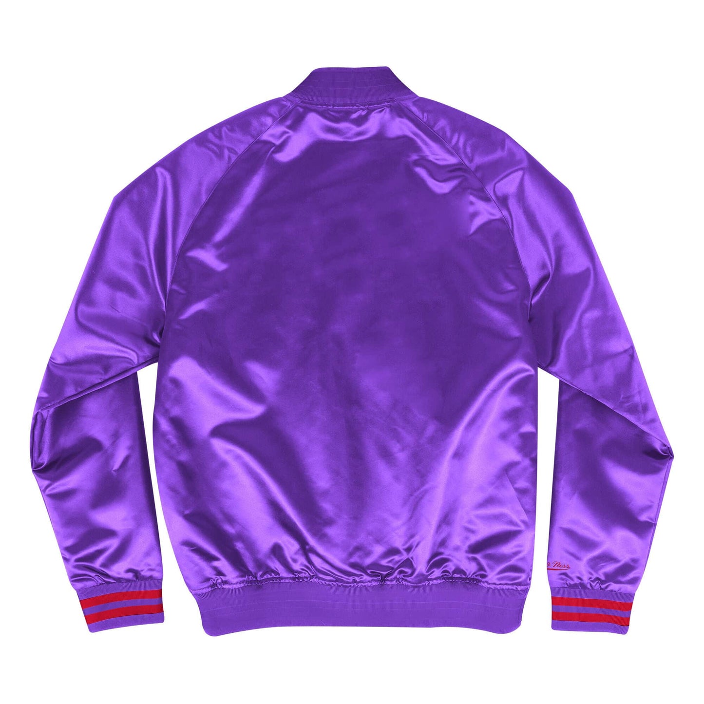 Mitchell & Ness Scrip Toronto Raptors Purple Satin Varsity Light Jacket