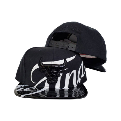 Mitchell & Ness The Final Metallic Black Chicago Bulls Snapback