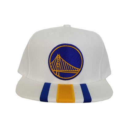 Mitchell & Ness White Golden Sates Warriors Snapback