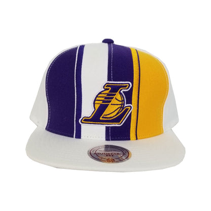 Mitchell & Ness White / Purple Los Angeles Lakers Snapback Hat