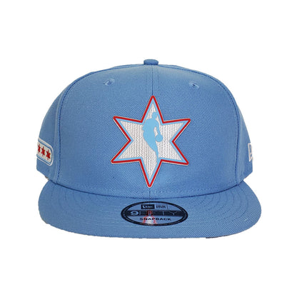 NBA Logo Man Chicago Bulls New Era Light Blue All-Star Game Flag Hook 9FIFTY Snapback Hat