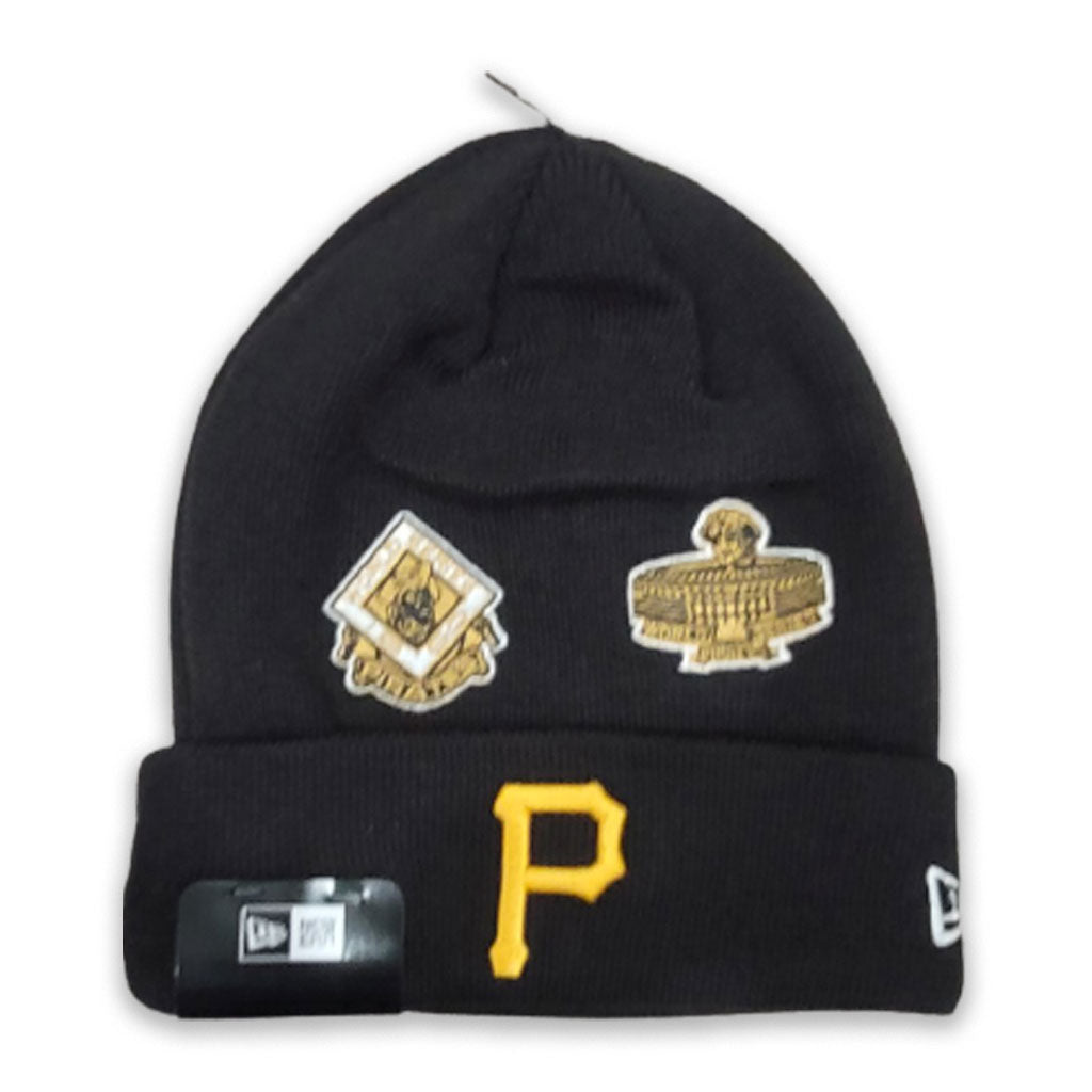 NEW ERA BLACK PITTSBURGH PIRATES 5X WORLD SERIES CHAMPIONS SPORTS KNIT