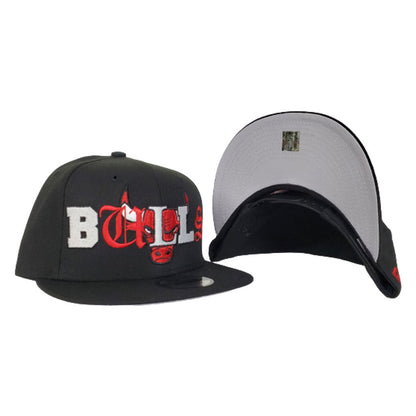 NEW ERA CHICAGO BULLS MIXED FONT 9FIFTY SNAPBACK