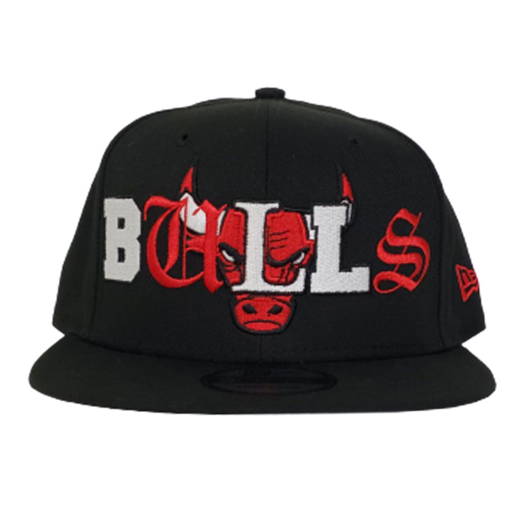 NEW ERA CHICAGO BULLS MIXED FONT 9FIFTY SNAPBACK
