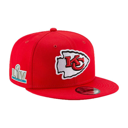 NEW ERA KANSAS CITY CHIEF SUPER BOWL LIV SIDE PATCH 9FIFTY SNAPBACK HAT