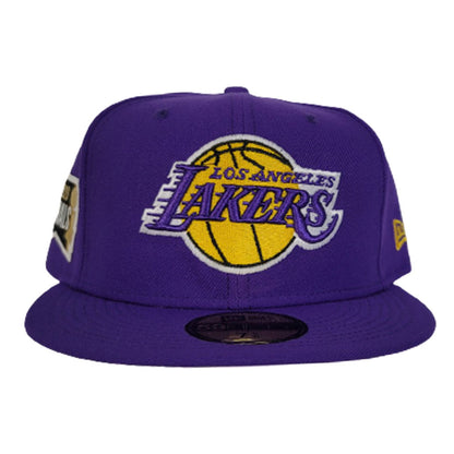NEW ERA LOS ANGELES LAKERS NBA FINALS SIDE PATCH PURPLE 59FIFTY FITTED