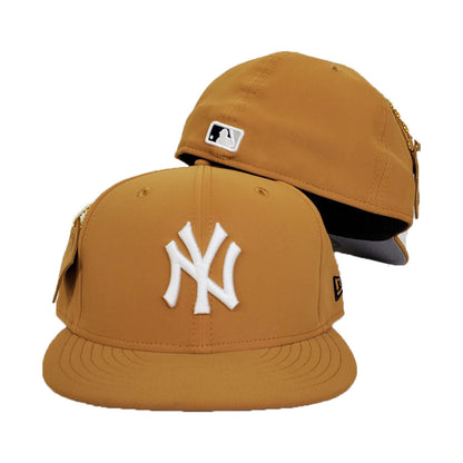 NEW ERA NEW YORK YANKEES PATCHED UP TIMBERLAND HOOK WHEAT 59FIFTY FITTED