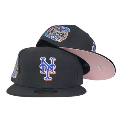 NEW YORK METS BLACK PINK BOTTOM SUBWAY SERIES NEW ERA 59FIFTY FITTED