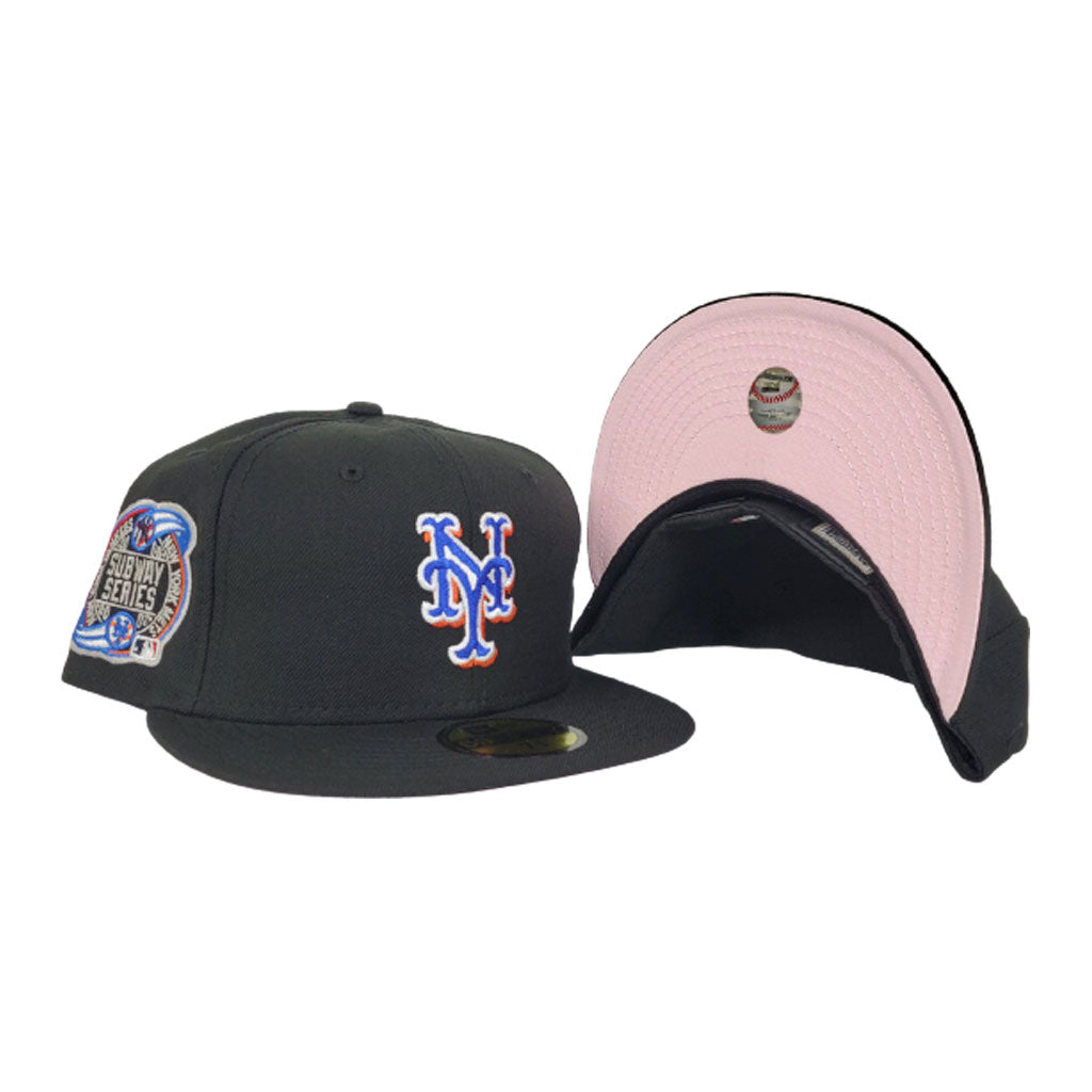 NEW YORK METS BLACK PINK BOTTOM SUBWAY SERIES NEW ERA 59FIFTY FITTED
