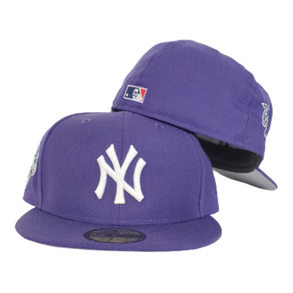NEW YORK YANKEES PURPLE COOPERSTOWN 2000 WORLD SERIES NEW ERA 59FIFTY FITTED