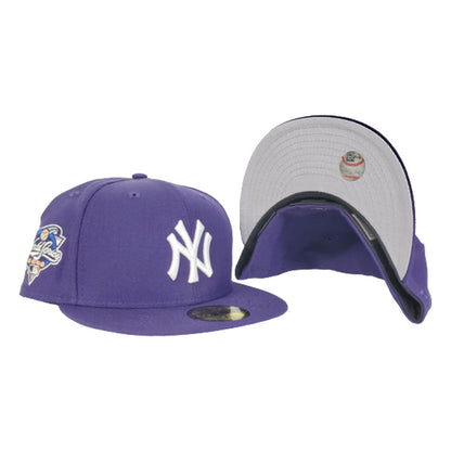 NEW YORK YANKEES PURPLE COOPERSTOWN 2000 WORLD SERIES NEW ERA 59FIFTY FITTED