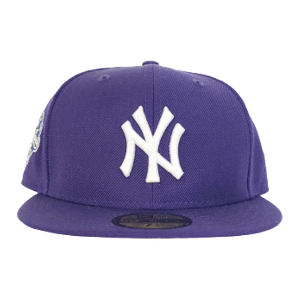 NEW YORK YANKEES PURPLE COOPERSTOWN 2000 WORLD SERIES NEW ERA 59FIFTY FITTED