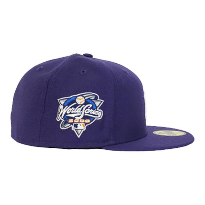 NEW YORK YANKEES PURPLE COOPERSTOWN 2000 WORLD SERIES NEW ERA 59FIFTY FITTED