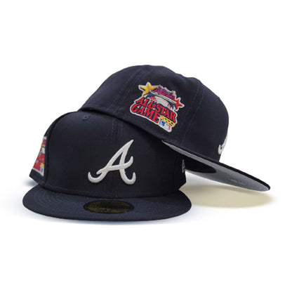 Navy Blue Atlanta Braves Gray Bottom 2000 All Star Game Side Patch New Era 9Fifty Snapback
