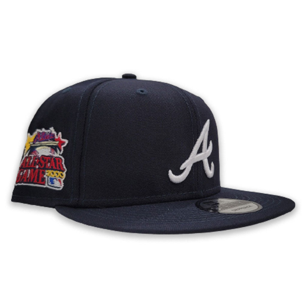 Navy Blue Atlanta Braves Gray Bottom 2000 All Star Game Side Patch New Era 9Fifty Snapback