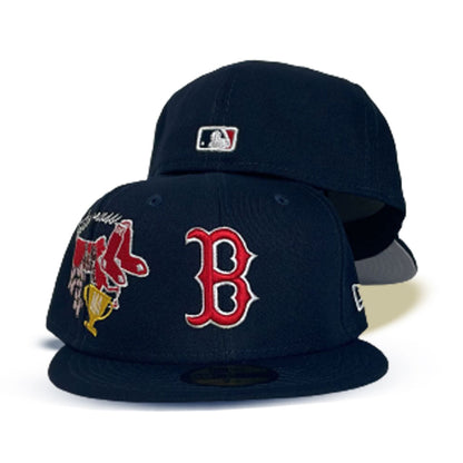 Navy Blue Boston Red Sox Diamondbacks City Patch Gray Bottom New Era 59fifty Fitted