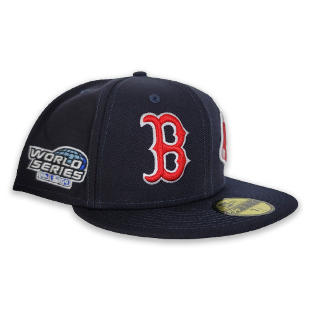 Navy Blue Boston Red Sox Team Patch Pride New Era 59fifty Fitted