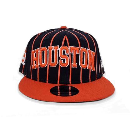 Navy Blue Houston Astros Pinstripe Green Bottom New Era 9Fifty Snapback