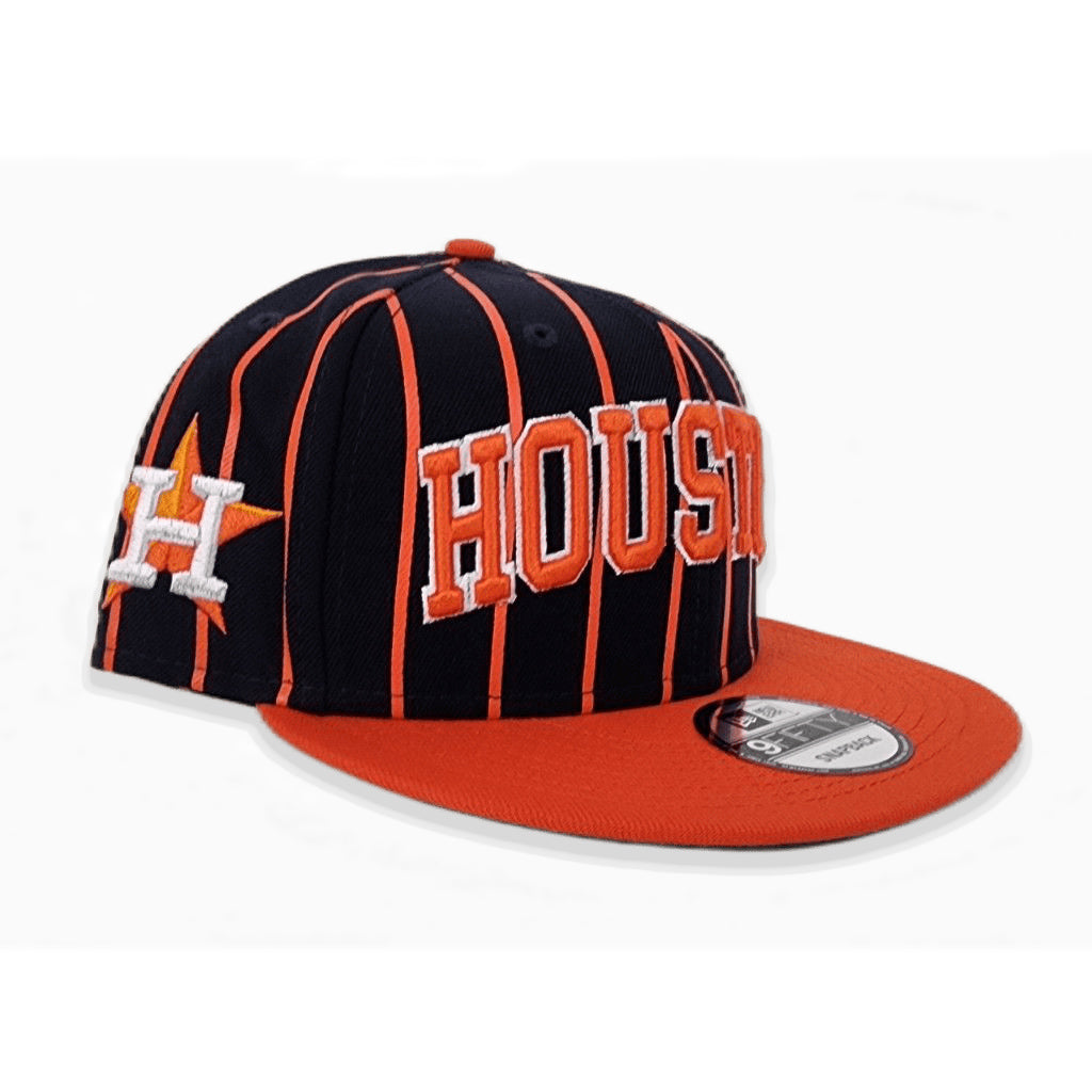 Navy Blue Houston Astros Pinstripe Green Bottom New Era 9Fifty Snapback