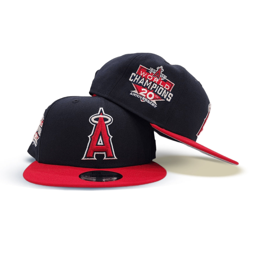 Navy Blue Los Angeles Angels Red Visor Gray Bottom 20th Anniversary 9Fifty Snapback