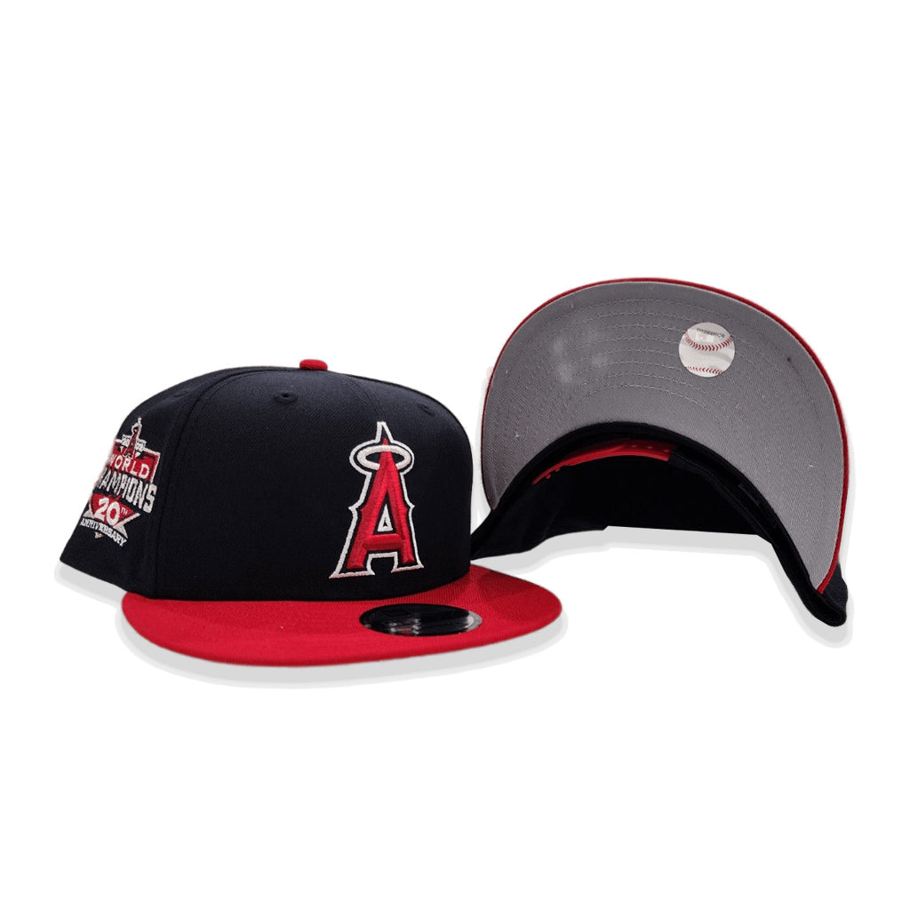 Navy Blue Los Angeles Angels Red Visor Gray Bottom 20th Anniversary 9Fifty Snapback