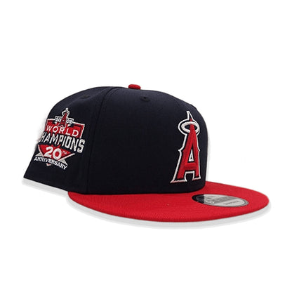 Navy Blue Los Angeles Angels Red Visor Gray Bottom 20th Anniversary 9Fifty Snapback