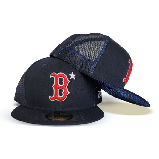 Navy Blue Mesh Boston Red Sox New Era 59FIFTY Fitted