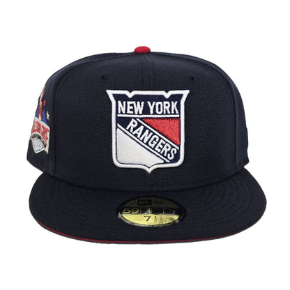 Navy Blue New York Rangers Red Bottom 1994 All Star Game Side Patch New Era 59Fifty Fitted