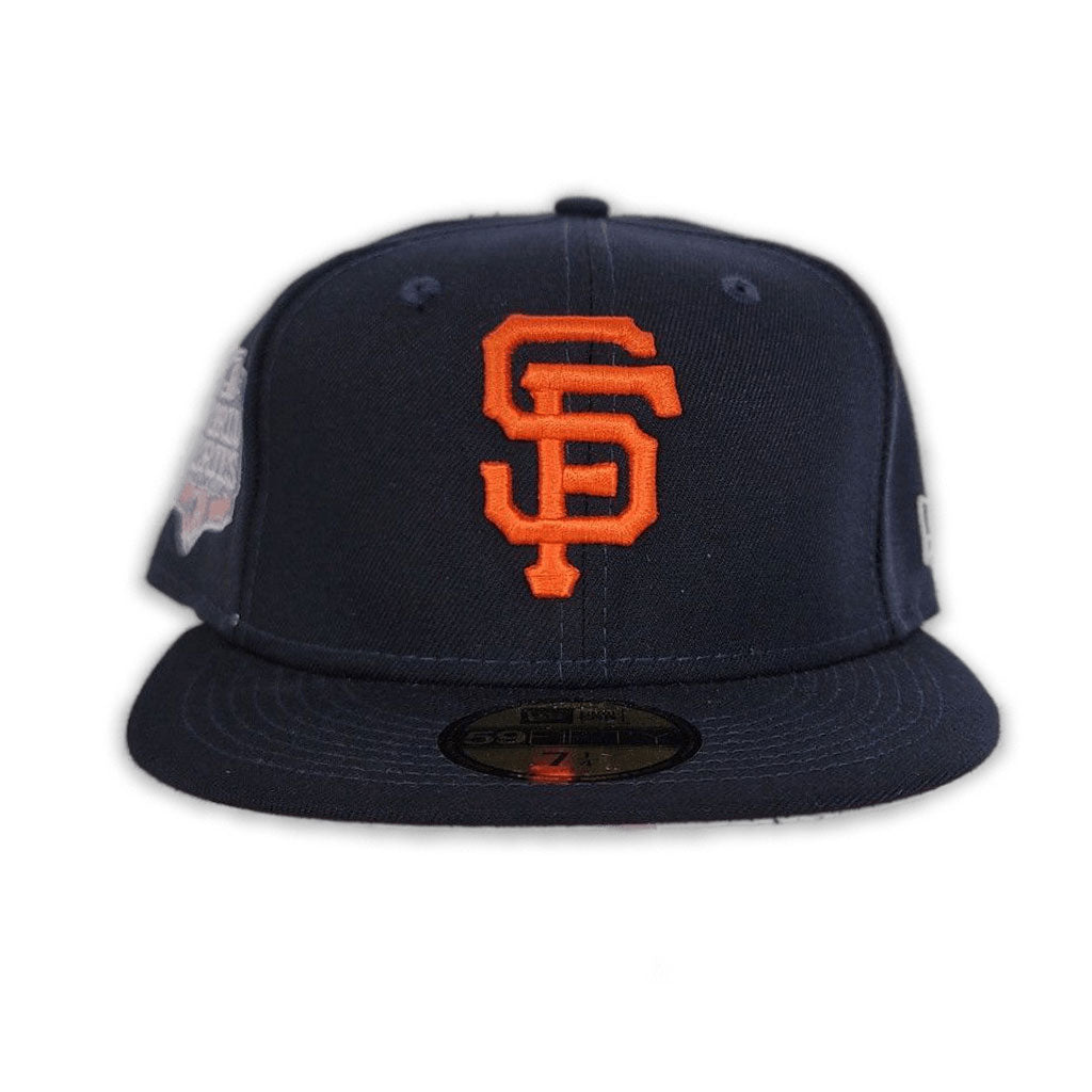 Navy Blue San Francisco Giants Pink Bottom 2012 World Series New Era 59Fifty Pop Sweat Fitted
