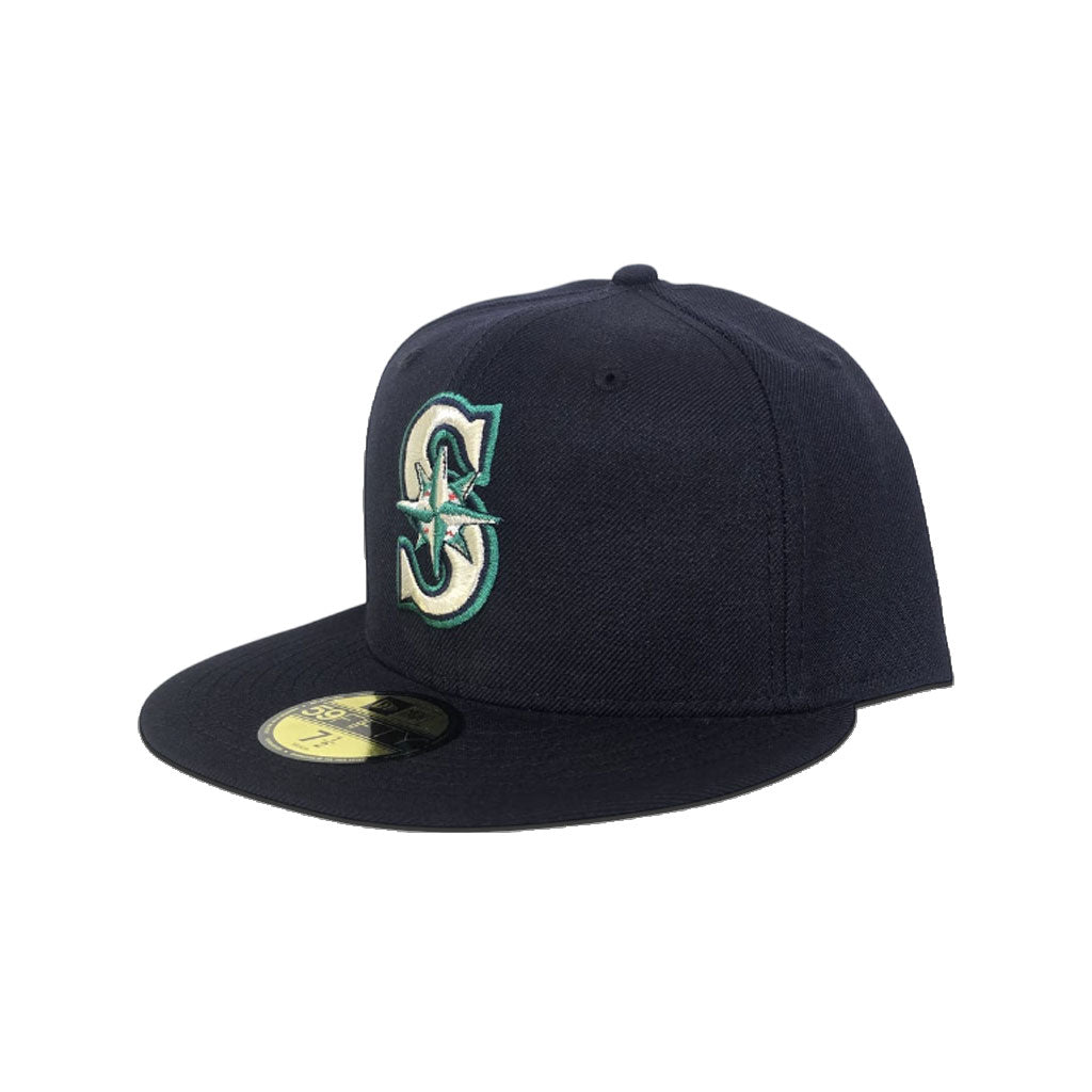 Navy Blue Seattle Mariners Gray Bottom New Era 59Fifty True Authentic On Field Fitted