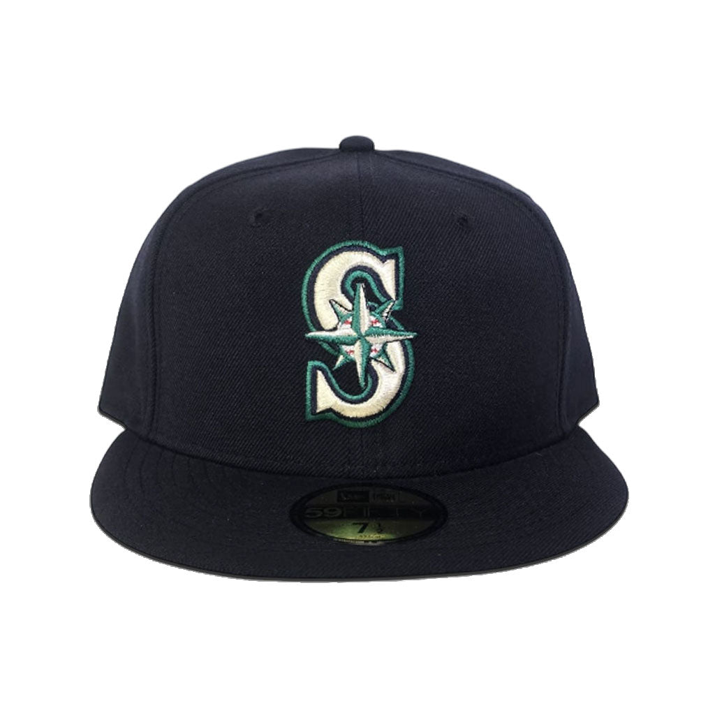 Navy Blue Seattle Mariners Gray Bottom New Era 59Fifty True Authentic On Field Fitted