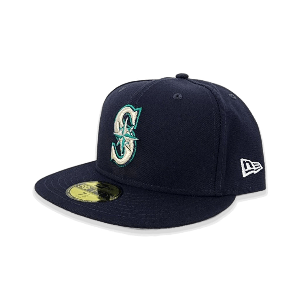 Navy Blue Seattle Mariners Gray Bottom New Era 59Fifty Fitted