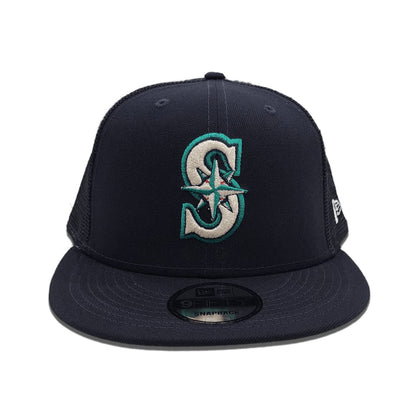 Navy Blue Trucker Seattle Mariners Gray Bottom New Era 9Fifty Snapback
