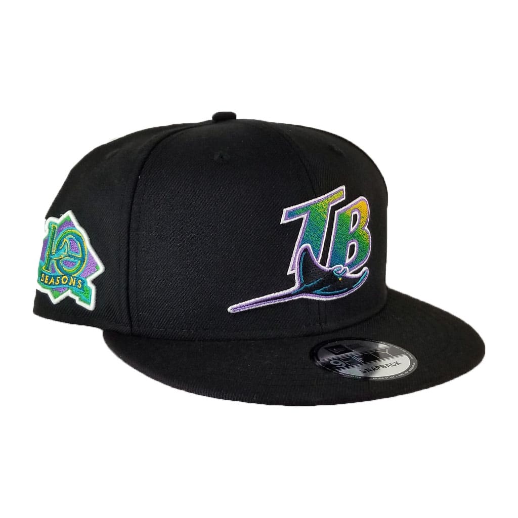 New Era Black 10th Seasons Tampa Bay Rays 9Fifty Snapback
