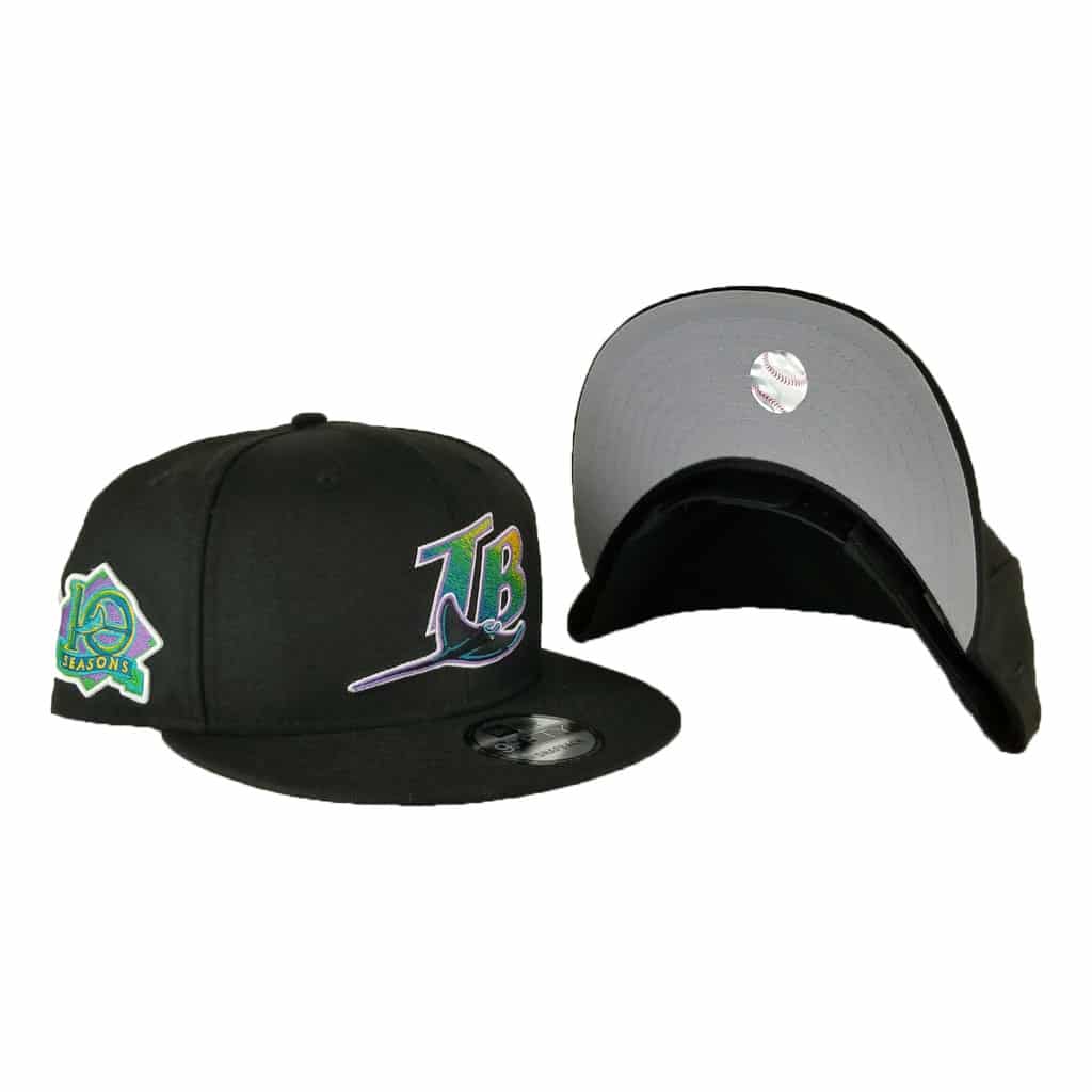 New Era Black 10th Seasons Tampa Bay Rays 9Fifty Snapback