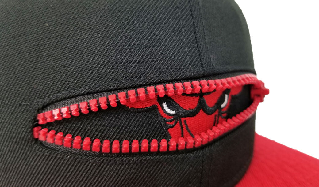 New Era Black Chicago Bulls Zipper 9Fifty Snapback Hat