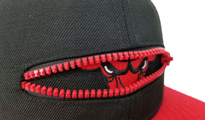 New Era Black Chicago Bulls Zipper 9Fifty Snapback Hat